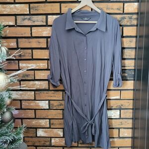 Vtg Victoria's Secret Dress Sexy Boho Summer Lightweight Charcoal Grey XL‎